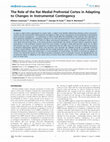 Research paper thumbnail of The Role of the Rat Medial Prefrontal Cortex in Adapting to Changes in Instrumental Contingency