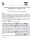 Research paper thumbnail of Reliability and validity of structural equation modeling applied to neuroimaging data: A simulation study