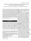 Research paper thumbnail of Differential contribution of dorsal and ventral hippocampus to trace and delay fear conditioning