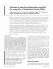 Research paper thumbnail of Synthesis of aspartic acid derivatives useful for the preparation of misacylated transfer RNAs