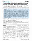 Research paper thumbnail of Patterning the Cone Mosaic Array in Zebrafish Retina Requires Specification of Ultraviolet-Sensitive Cones