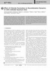 Research paper thumbnail of Effect of Chloride Passivation on Recombination Dynamics in CdTe Colloidal Quantum Dots