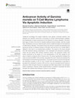 Research paper thumbnail of Anticancer Activity of Garcinia morella on T-Cell Murine Lymphoma Via Apoptotic Induction