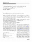 Research paper thumbnail of Evaluation of agricultural ecosystem services in fallowing land based on farmers' participation and model simulation