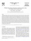 Research paper thumbnail of Wildfire burn patterns and riparian vegetation response along two northern Sierra Nevada streams