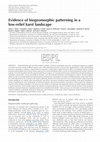 Research paper thumbnail of Evidence of biogeomorphic patterning in a low-relief karst landscape