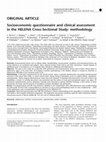 Research paper thumbnail of Socioeconomic questionnaire and clinical assessment in the HELENA Cross-Sectional Study: methodology