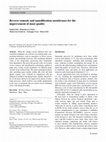 Research paper thumbnail of Reverse osmosis and nanofiltration membranes for the improvement of must quality