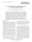 Research paper thumbnail of Assessment of Urea Degradation Rate in Model Wine Solutions by Acid Urease from Lactobacillus fermentum