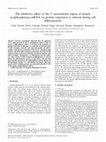 Research paper thumbnail of The inhibitory effect of the 5′ untranslated region of muscle acylphosphatase mRNA on protein expression is relieved during cell differentiation