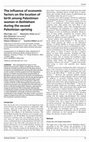 Research paper thumbnail of The influence of economic factors on the location of birth among Palestinian women in Bethlehem during the second Palestinian uprising