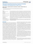 Research paper thumbnail of Data with Hierarchical Structure: Impact of Intraclass Correlation and Sample Size on Type-I Error