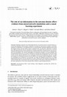 Research paper thumbnail of The role of cue information in the outcome-density effect: evidence from neural network simulations and a causal learning experiment