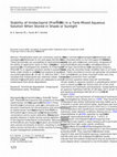 Research paper thumbnail of Stability of Imidacloprid (Premise® 75) in a Tank-Mixed Aqueous Solution When Stored in Shade or Sunlight