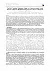 Research paper thumbnail of The 2011 National Minimum Wage Act Controversy and Trade Dispute in Nigeria: Problematizing Nigeria's Fiscal Federalism