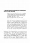 Research paper thumbnail of A vegetation height classification approach based on texture analysis of a single VHR image