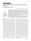 Research paper thumbnail of Assessing system failures in operating rooms and intensive care units