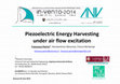 Research paper thumbnail of Piezoelectric Energy Harvesting under Air Flow Excitation