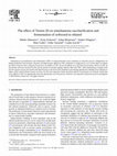 Research paper thumbnail of The effect of Tween-20 on simultaneous saccharification. EMT. 2003