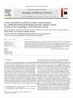 Research paper thumbnail of A novel and efficient synthesis of highly oxidized lignans by a methyltrioxorhenium/hydrogen peroxide catalytic system. Studies on their apoptogenic and antioxidant activity