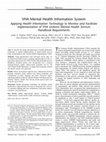 Research paper thumbnail of VHA Mental Health Information System