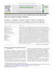 Research paper thumbnail of Emissions of N2O and CH4 from agricultural soils amended with two types of biogas residues