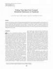 Research paper thumbnail of Putting Their Best Foot Forward: Emotional Disclosure on Facebook