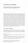 Research paper thumbnail of New Measures of Well-Being