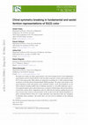 Research paper thumbnail of Chiral symmetry breaking in fundamental and sextet fermionrepresentations of SU(3) color