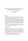 Research paper thumbnail of Robust and efficient multigrid techniques for the optical flow problem using different regularizers