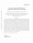 Research paper thumbnail of Gravity dual and CERN LHC study of single-sector supersymmetry breaking