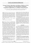 Research paper thumbnail of Unusual Genetic Aberrations Including a Deletion of KLF6 Tumor Suppressor Gene Revealed by Integrated Cytogenetic Approaches in a Pediatric Ewing Sarcoma