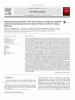 Research paper thumbnail of Experimental investigation of the fire resistance of multi-layer drywall systems incorporating Vacuum Insulation Panels and Phase Change Materials