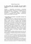 Research paper thumbnail of La Natura Giuridica Della Responsabilità Civile Della Pubblica Amministrazione Per Attività Provvedimentale Illegittima: Modelli a Confronto