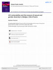 Research paper thumbnail of HIV Vulnerability and the Erasure of Sexual and Gender Diversity in Abidjan, Cote d'Ivoire.