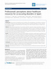 Research paper thumbnail of Professionals’ perceptions about healthcare resources for co-occuring disorders in Spain