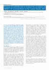 Research paper thumbnail of Presence of antibodies but no evidence for circulation of MERS-CoV in dromedaries on the Canary Islands, 2015