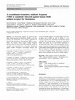 Research paper thumbnail of RECOMBINANT FRAGMENT OF CAMEL HEAVY CHAIN ANTIBODIES (VHH) DIRECTED AGAINST DUFFY ANTIGEN RECEPTOR FOR CHEMOKINES