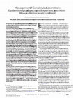 Research paper thumbnail of Management of Canalicular Lacerations: Epidemiological Aspects and Experience with Mini-Monoka Monocanalicular Stent