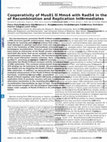 Research paper thumbnail of Cooperativity of Mus81{middle dot}Mms4 with Rad54 in the Resolution of Recombination and Replication Intermediates