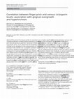 Research paper thumbnail of Correlation between finger-prick and venous ciclosporin levels: association with gingival overgrowth and hypertrichosis