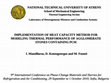 Research paper thumbnail of IMPLEMENTATION OF HEAT CAPACITY METHOD FOR MODELING THERMAL PERFORMANCE OF AGGLOMERATE STONES CONTAINING PCM