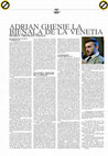 Research paper thumbnail of Adrian Ghenie la Bienala de la Veneția publicat in Revista Orizont nr.7/ 2015