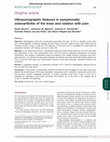 Research paper thumbnail of Ultrasonographic features in symptomatic osteoarthritis of the knee and relation with pain