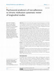 Research paper thumbnail of Psychosocial predictors of non-adherence to chronic medication: systematic review of longitudinal studies