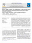 Research paper thumbnail of Behavior change, acceptance, and coping flexibility in highly distressed patients with rheumatic diseases: feasibility of a cognitive-behavioral therapy in multimodal rehabilitation