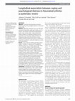 Research paper thumbnail of Longitudinal association between coping and psychological distress in rheumatoid arthritis: a systematic review