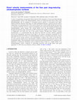 Research paper thumbnail of Direct velocity measurements of the flow past drag-reducing ultrahydrophobic surfaces