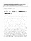 Research paper thumbnail of CHARLES  SANDERS  PEIRCE  [1839—1914]  (Encyclopedia of Communication and Information  2001)