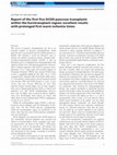 Research paper thumbnail of Report of the first five DCDD pancreas transplants within the Eurotransplant region; excellent results with prolonged first warm ischemia times